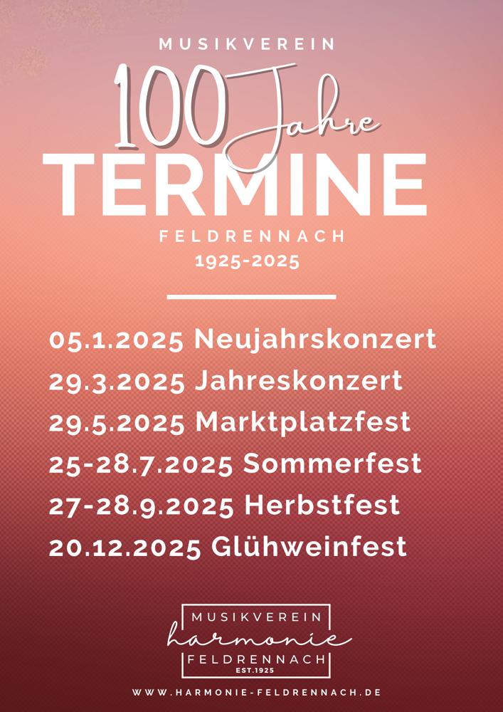 100 Jahre MV Harmonie Feldrennach